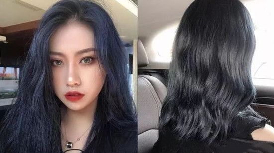 你有什么样的蓝色染发