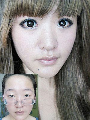 11个化妆动作让书呆子变得漂亮。