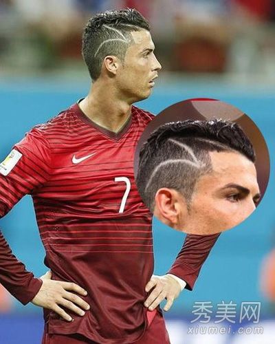 世界杯足球赛中罗纳尔多的新发型——男神爱飞鼻子
