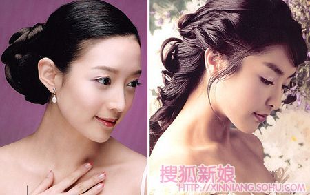 韩国女性精致优雅的新娘发型