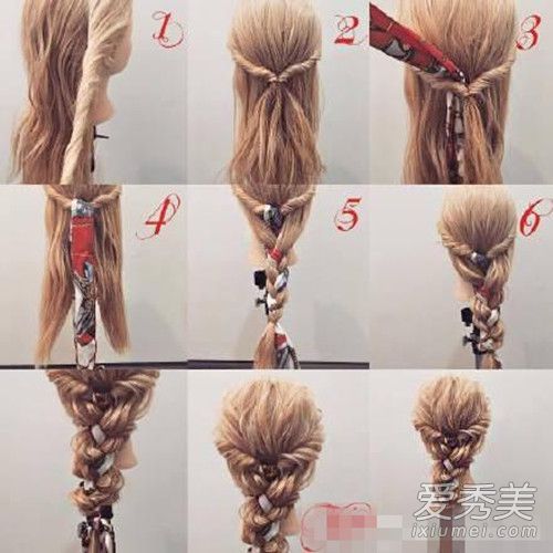 给你的头发上色！在秋天和冬天，你必须学习9种丝带编织