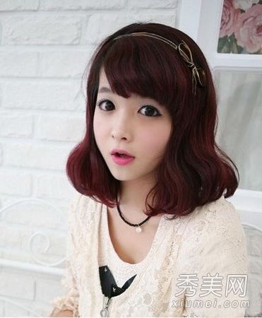 七种甜美的洛里韩式发型完美的塑造了脸型