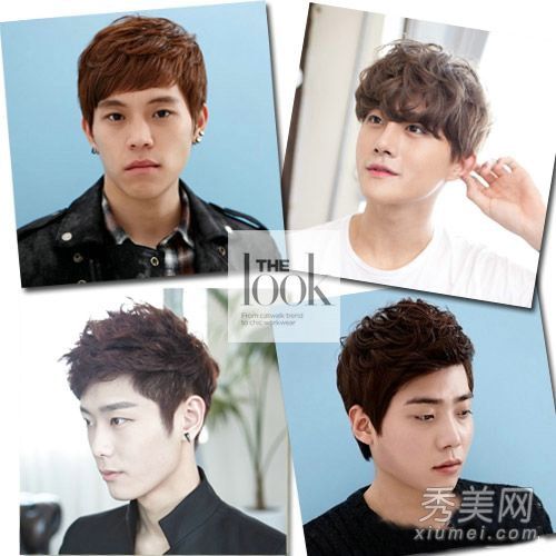 最流行的韩国男孩发型烫发引领时尚潮流