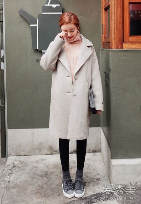 韩版冬衣带甜美小清新图片