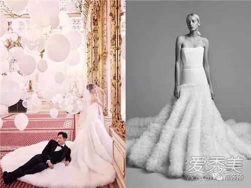 唐嫣的婚纱照片曝光的是什么品牌的唐嫣婚纱