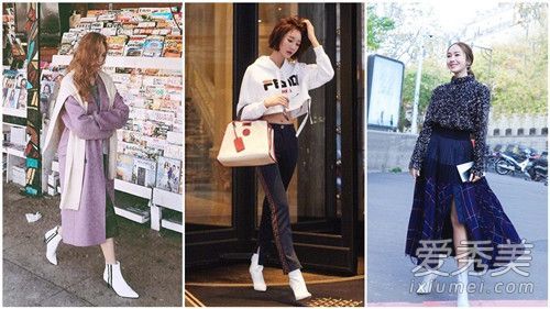今年，韓國明星都愛上了白色短靴。選擇規則被解密一次！