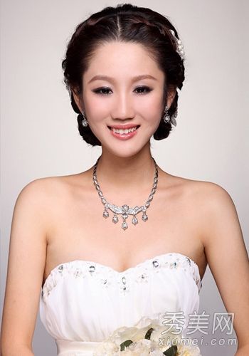2韩国新娘的发型图形排列和发菜程序