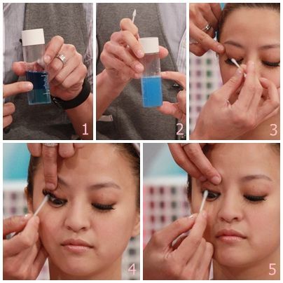 著名的化妆师教你如何保存睫毛。
