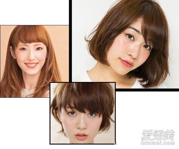 最新的长脸发型设计巧妙地利用刘海来改变脸型。