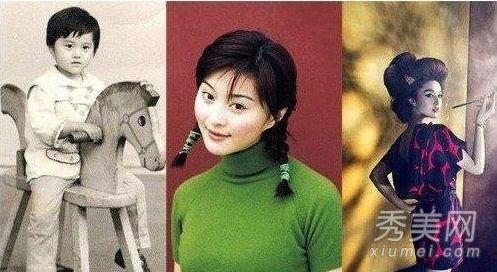 范冰冰、李宇春和蔡依林女演员的发型今天和昨天相差180度