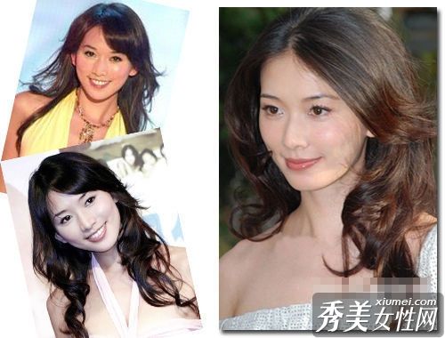 林志玲的6种发型有不同的风格