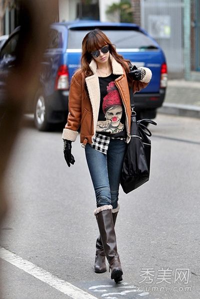 韩版冬季服装搭配图片混搭街头超级气场
