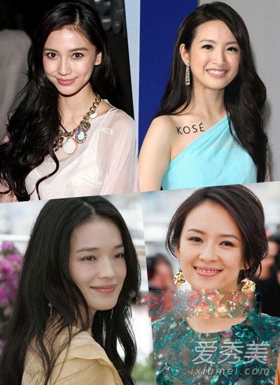 舒淇的小演員章子怡展示最佳發型和臉型