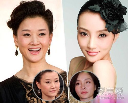 宋祖英,李小璐,女演员板着脸和我呆在一起。