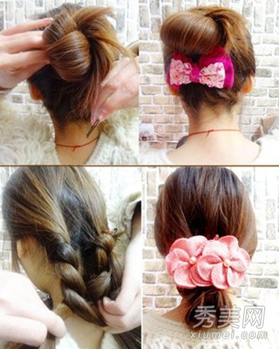 4个简单易学的瘦脸发型美容示范发型步骤