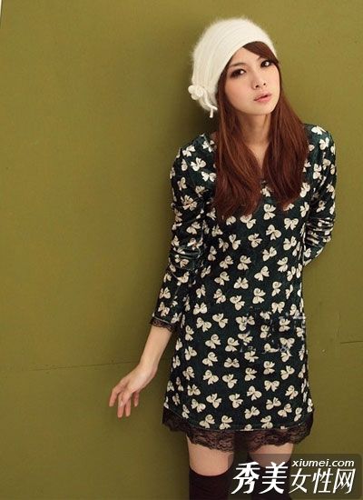 超级甜美蝴蝶结蕾丝裙让你爱不释手