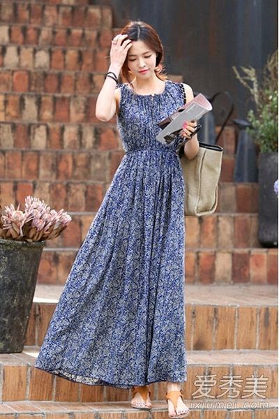 长裙带图片8种穿着美丽精灵气