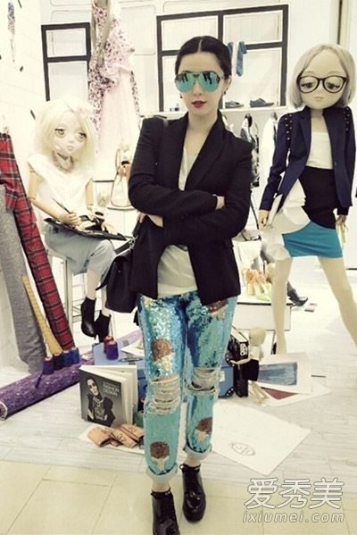 向范冰冰学习穿小套装和牛仔裤