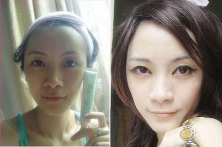 网友展示迷人的狐狸妆