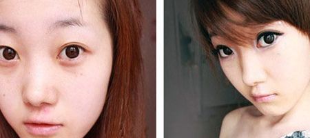 甜美的真人展现迷人的杏仁眼妆