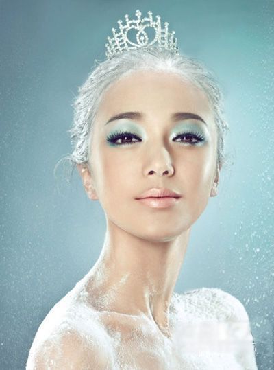 面粉如白雪公主秦岚精灵雪妆