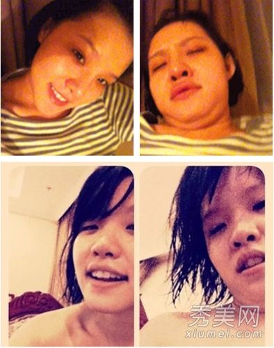 一个女明星如何不化妆自拍,并给她阿姨拍一张成为尤物的照片?