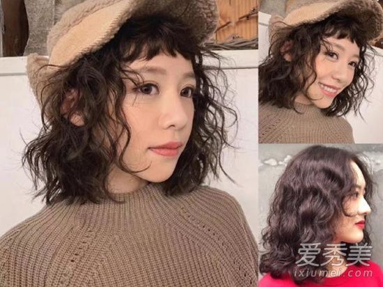 2019年最流行的短发烫发图片
