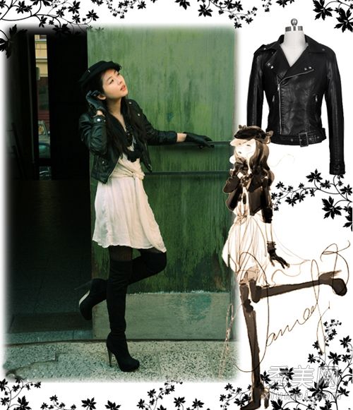 简洁的黑白春装,优雅的女性气质