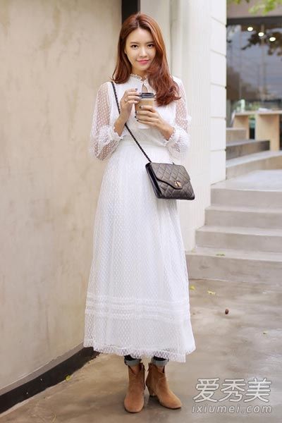 清明节穿仙女装出游