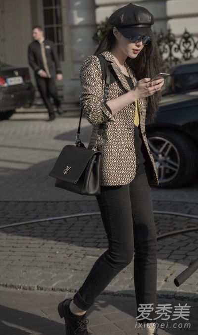 向范冰冰学习穿小西装和紧身裤