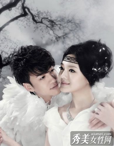 十月婚礼季节看明星的漂亮婚纱
