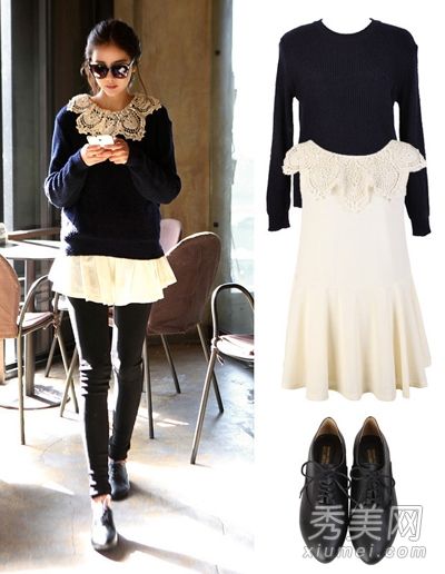 流行的春装早就知道保暖毛衣的时尚组合。