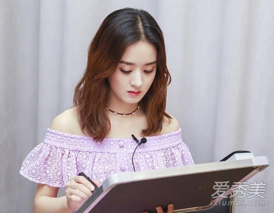 月亮女神线?赵也有同样的发型!