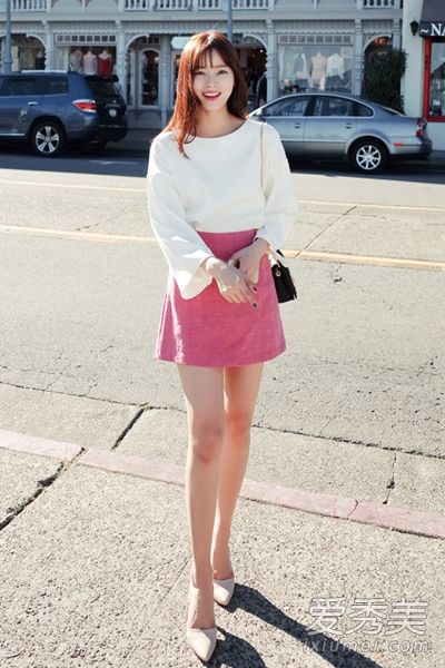 春装+裙子活泼可爱小清新