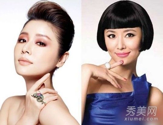 明星露或刘海谁的脸型更好?