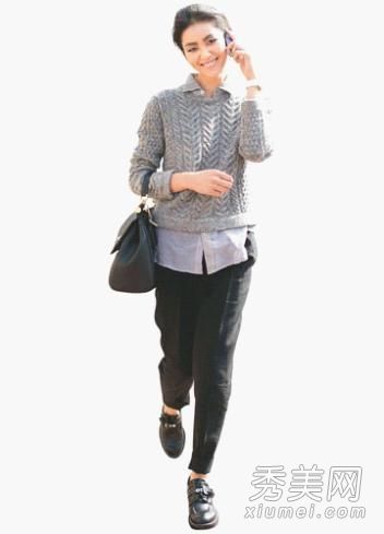 每个人都喜欢粗织针和有形状的毛衣。