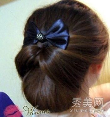 韩式盘发课程超级优雅的步骤图
