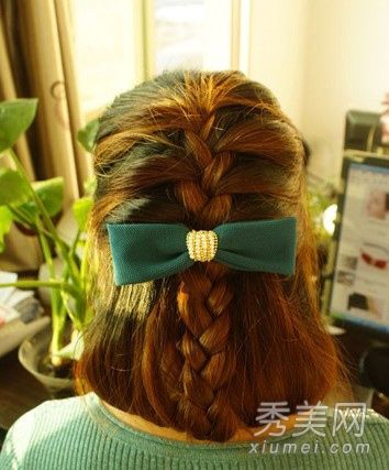 长发变短发气质发辫盘发教程