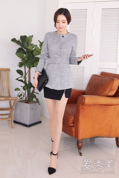 带腰带的2015春季夹克更薄