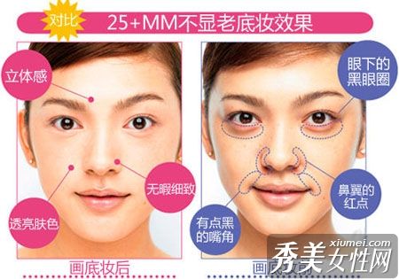 25+MM化妆技术皮肤恢复到18岁