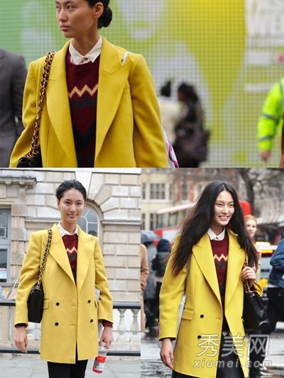 红、黄、蓝三色当代色套装穿着技巧