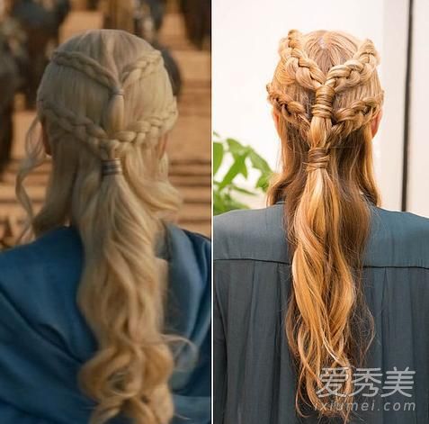 《权力的游戏》是同样的双层编织头发教程
