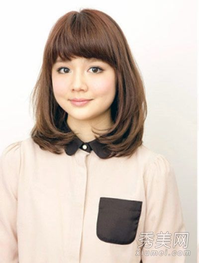 告别方脸、圆脸、时尚甜美的长发、梨花头