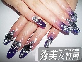 十大美甲艺术闪光万圣节派对