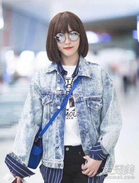 唐嫣的短发真漂亮。这次我终于理好了发型。