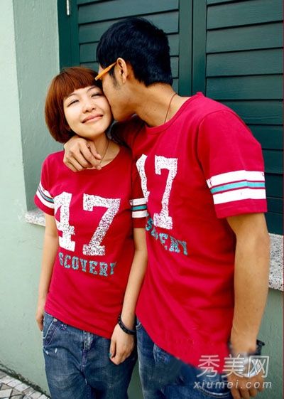 淘宝10大热卖情侣t恤优雅甜美