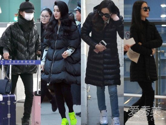 黑色羽绒服经典百搭女演员也手一个。