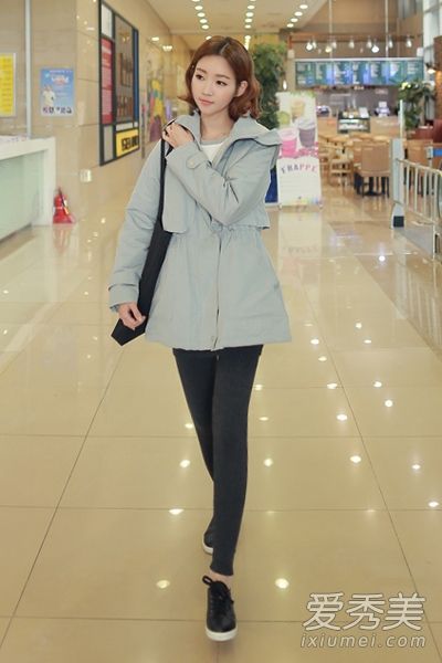 韩版束腰棉衣保暖修身