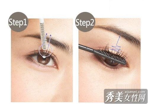 6步睫毛刷给人无限的苗条感