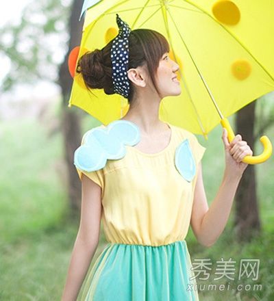 8优雅清新的韩式半束发,长脸和圆脸都很瘦